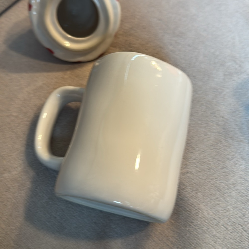 Rae Dunn "Peppermint Mocha" Ceramic Mug with Peppermint Whipped Cream Topper - Picture 7 of 8